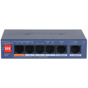 DAHUA 4port PoE 60w 1-Uplink Gigabit Cloud yönetilebilir Switch CS4006-4GT-60