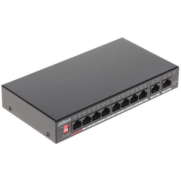DAHUA 8port PoE 90w 2-Uplink Gigabit Yönetilemez Switch PFS3010-8GT-96