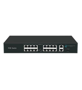 ODS 16port PoE  200w 2-Uplink 10/100 Yönetilemez Switch 08ODS-16P2U-200
