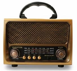 Everton Rt-675  Bluetooth Fm-Usb-Tf-Aux Şarjlı Solar Nostaljik Radyo