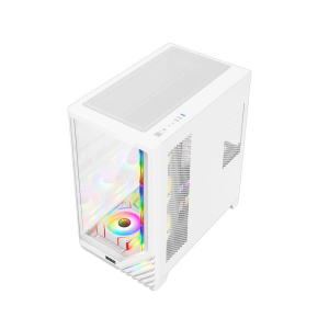 FAZEON F3 750W 80+ BRONZE ARGB ATX Gaming Pc Kasa Beyaz