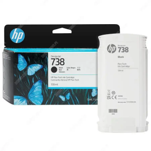 HP 738 498N4A Siyah 130ml Orijinal DesignJet Mürekkep Kartuşu