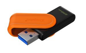 Kingston DTXS-256GB 256GB Portable USB 3.2 Gen1 DataTraveler ExodiaS (Black-Orange) Flash Bellek