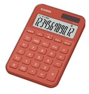 Casio MS-20YC-RD 12 Hane Kırmızı Masa Üstü Hesap Makinesi