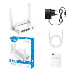 CUDY WR300 4Port 100Mbps  2Anten 300mbps Ev Ofis Tipi Wıfı Router