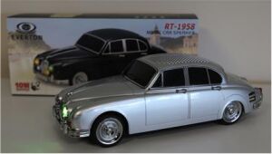 EVERTON RT-1958 Gümüş (Silver) Arabalı  Bluetooth Fm-Usb-Tf-Aux Şarjlı Nostaljik Radyo