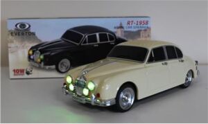 EVERTON RT-1958 Bej Arabalı  Bluetooth Fm-Usb-Tf-Aux Şarjlı Nostaljik Radyo