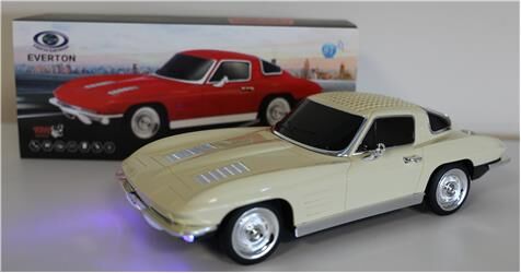 EVERTON RT-1956 Bej Arabalı  Bluetooth Fm-Usb-Tf-Aux Şarjlı Nostaljik Radyo