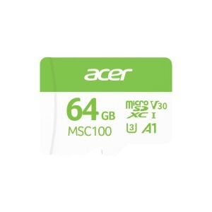 Acer MSC100 64GB microSD U3 V30 A1 Aksiyon Kamera & Güvenlik Kamerası Uyumlu