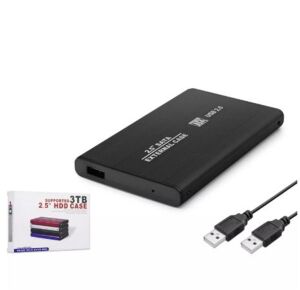 HADRON HDX1758 2.5 HDD KUTUSU USB2.0 METAL SATA SİYAH