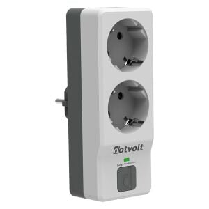 DOTVOLT 2-li Surge Hunter 350 Joules Akım Koruma Prizi Gri