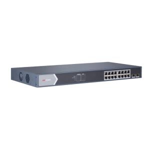 HIKVISION 16port PoE 150w 2-SFP Gigabit Yönetilemez Switch DS-3E0518P-E/M