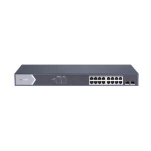 HIKVISION 16port PoE 150w 2-SFP Gigabit Yönetilemez Switch DS-3E0518P-E/M
