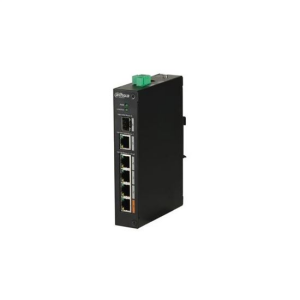 DAHUA 4port PoE 60w 1-SFP 10/100 Yönetilemez Endüstriyel Switch PFS3106-4ET-60