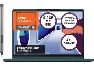 Lenovo Yoga 6 83B2009NTX Amd Ryzen 5 7530U 8GB 512GB SSD Freedos 13.3 WUXGA Notebook