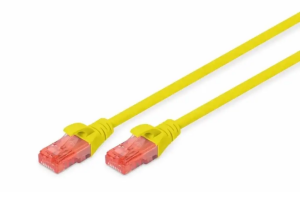 DIGITUS 0.25metre CAT6 Utp DK-1617-0025 Sarı Patch Kablo (10'lu Paket)