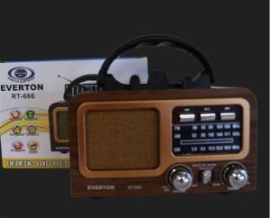 Everton Rt-602 Fm-Usb-Tf-Aux Şarjlı Nostaljik Radyo