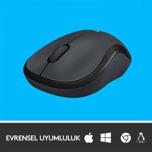 LOGITECH M220 Kablosuz Sessiz Gri/Siyah Mouse (910-004878)