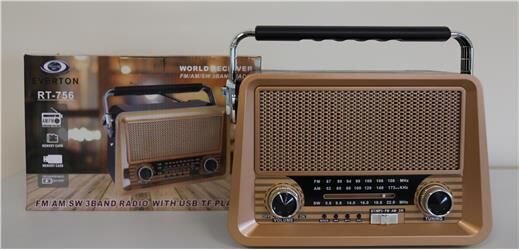 Everton Rt-756  Bluetooth Fm-Usb-Tf-Aux Şarjlı Nostaljik Radyo