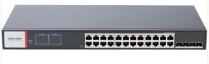 Hikvision DS-3T1528HP-SI-24P4F 24Port GE +4Sfp 480W Yönetilebilir Gigabit Switch