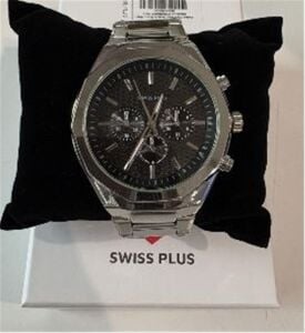 Swiss Plus Man Watch Basic Seri Model-4 ST3503AGS Plus Black-Silver