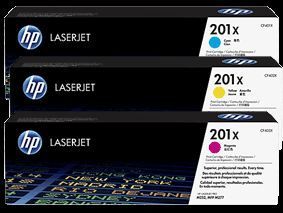 CF253XM No 201X 3'Lü Paket Yüksek Kapasite Sarı-Kırmızı-Mavi Lazer Toner