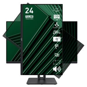 MSI 23.8 IPS PRO MP245PG 1MS 100HZ HDMI-DP Kurumsal Pivot Monitör 1920x1080