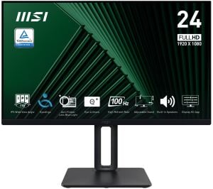 MSI 23.8 IPS PRO MP245PG 1MS 100HZ HDMI-DP Kurumsal Pivot Monitör 1920x1080