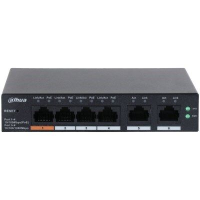 DAHUA 4port PoE 65w 2-Uplink 10/100 Cloud Yönetilebilir Switch CS4006-4ET-60