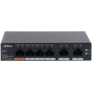 DAHUA 4port PoE 65w 2-Uplink 10/100 Cloud Yönetilebilir Switch CS4006-4ET-60