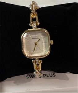 Swiss Plus Woman Watch Model-7 ST0227KBL Gold