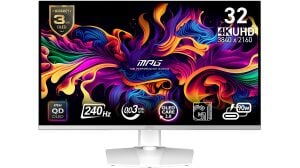 MSI 31.5 MPG 321URXW QD-OLED 0.03MS 240HZ HDMI-DP TYPEC Gaming Monitör Beyaz 3840x2160