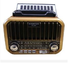 Everton RT-685  Şarjlı,Solarlı  Nostaljik Radyo ( Bluetooth-USB-SD-FM)