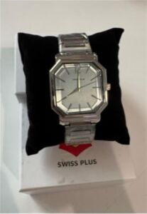 Swiss Plus Man Watch Basic Seri Model-11 ST3507AGS Max Plus Light Blue-Silver