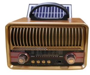 Everton RT-682  Solarlı,Şarjlı Nostaljik Radyo (Bluetooth-USB-SD-FM )