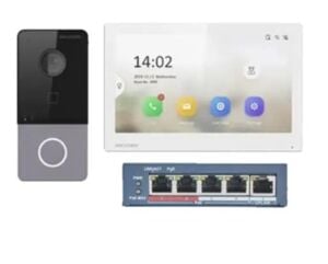 Hikvision DS-KIS213 7 4 Tellli Analog Vİdeo İnterkom Kit