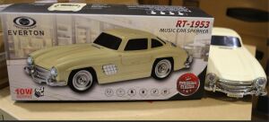 EVERTON RT-1953 Bej Arabalı  Bluetooth Fm-Usb-Tf-Aux Şarjlı Nostaljik Radyo