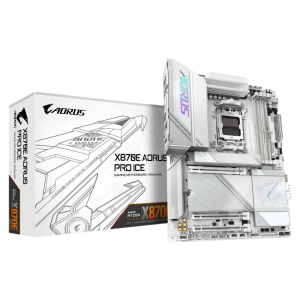 GIGABYTE AORUS PRO ICE X870E DDR5 HDMI DP PCIE 5.0 AM5 ATX BEYAZ
