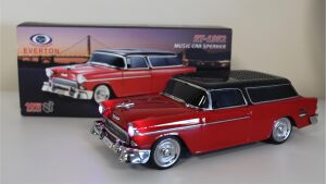 EVERTON RT-1952 Kırmızı Bluetooth Fm-Usb-Tf-Aux Şarjlı Nostaljik Radyo