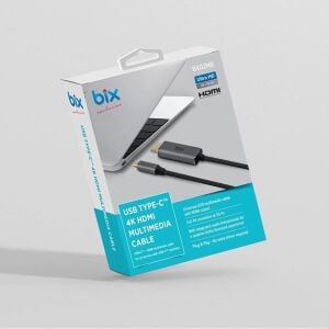 BIX 1.8metre BX02HB PRO TypeC-HDMI Dönüştürücü Kablo