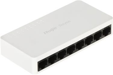 Ruijie Reyee RG-ES08F 8 Portlu, 10-100 Fast Ethernet Tak Çalıştır Switch Plastik Kasa