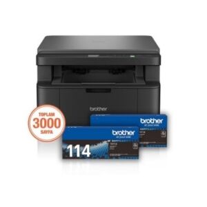 BROTHER DCP-L1632W A4 Siyah ok Fonksiyonlu Laser Yaz�c� USB 2.0,Kablosuz 3000 Sayfal�k Toner