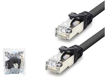 Hadron Hdx5088 Cat7 Kablo 1000Gbt 250Mhz 30Cm Siyah