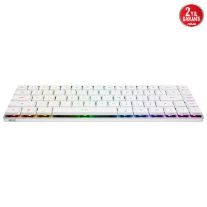 ASUS Stok Adı: Asus ROG Falchion RX Low Profile RGB Kablosuz Mekanik Beyaz Oyuncu Klavyesi / 90MP03EC-BKYA10