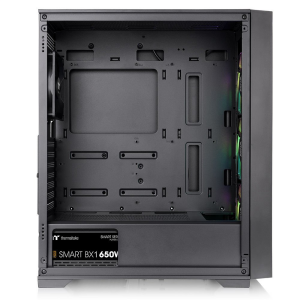 THERMALTAKE 650W 80+ BRONZE V290 TG CA-3Z7-65M1WE-00 3-ARGB FANLI Gaming Mid-Tower PC Kasası
