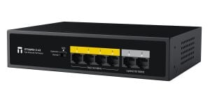 STONET 6port / 4port PoE 43W 2-Uplink 10/100 Yönetilemez Switch ST106PDI-2-43