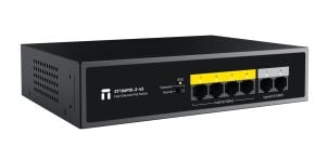 STONET 6port / 4port PoE 43W 2-Uplink 10/100 Yönetilemez Switch ST106PDI-2-43