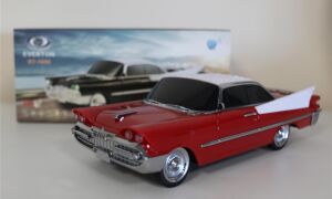 EVERTON RT-1954 Kırmızı Arabalı Bluetooth Fm-Usb-Tf-Aux Şarjlı Nostaljik Radyo