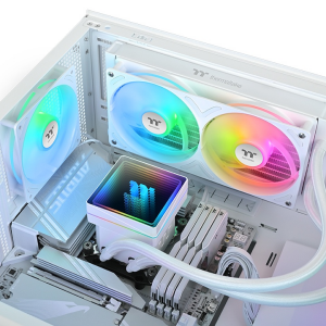 THERMALTAKE 240MM TH240 v3 CL-W467-PL12SW-A AM5-1851p Sıvı Soğutmalı İşlemci Fanı Beyaz