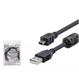 Hadron Hdx7538 1.5M Usb Mini V3-5Pin To Usb Kablo  Siyah